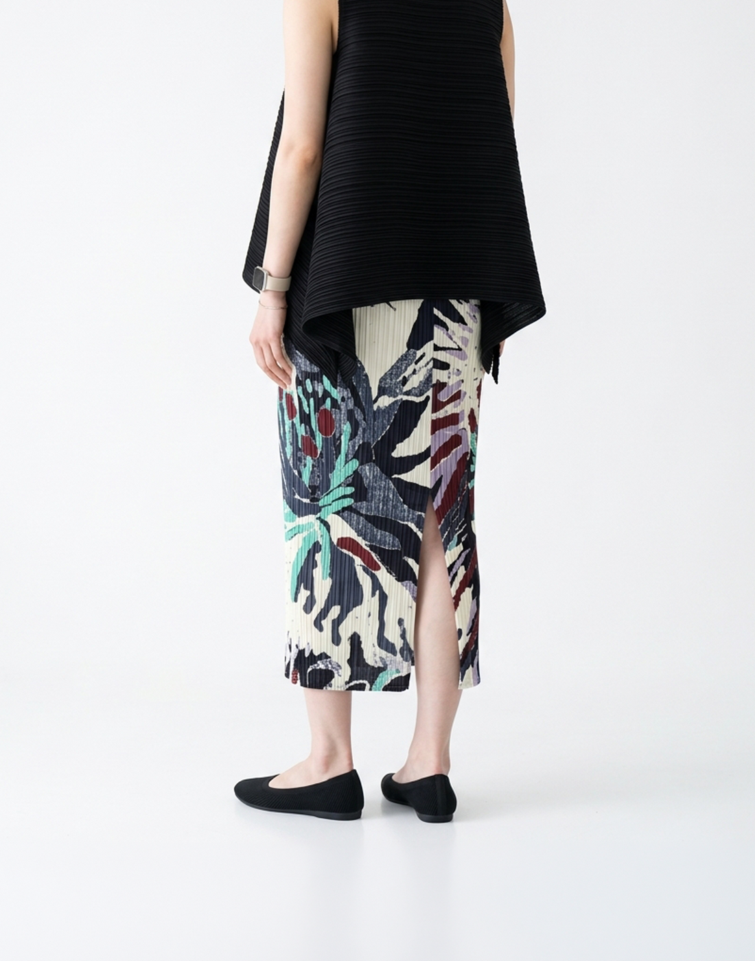 Wrinkle-Free, Cooling & Breathable Free Size Glimmer Skirt With Stretchy Waistband