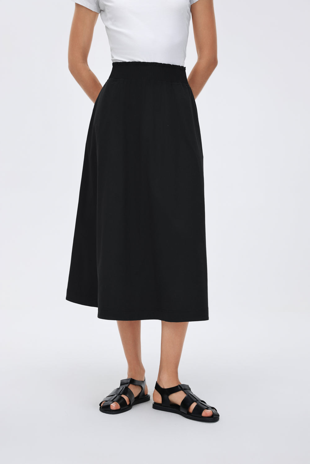 Wrinkle-Free, Cooling & Breathable Sunrise Skirt With Stretchable Waistband With Pockets