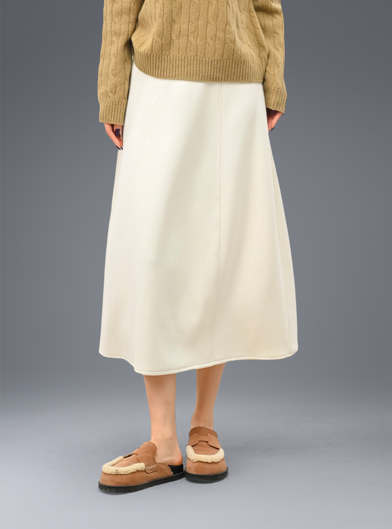 Buttery Soft Wool Winter Bliss Skirt With Stretchy Waistband