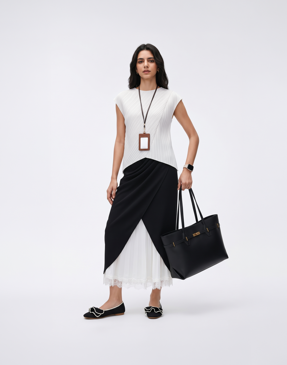 Soft & Stretchy Vogue Skirt With Elastic Waistband