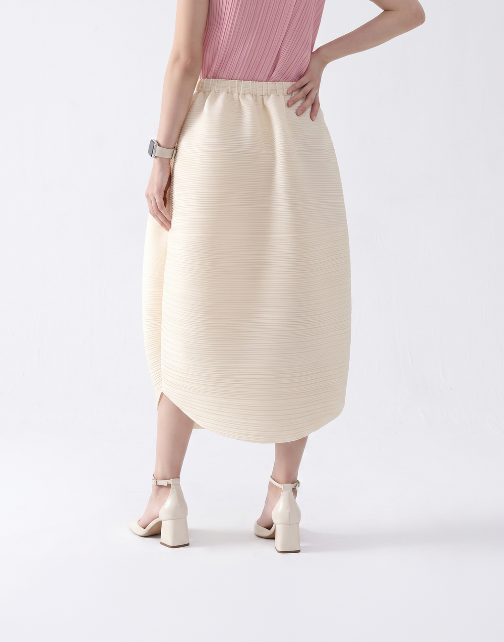 Wrinkle-Free, Cooling & Breathable Free Size With Stretchy Waistband Float Skirt