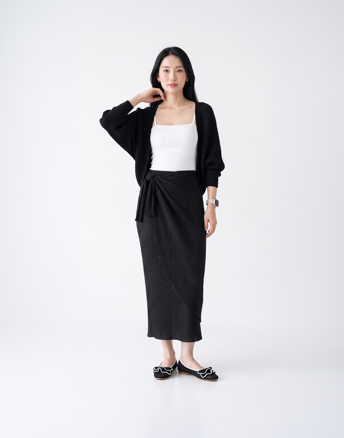 Wrinkle-Free, Cooling & Breathable Free Size Siena Skirt With Stretchy Waistband