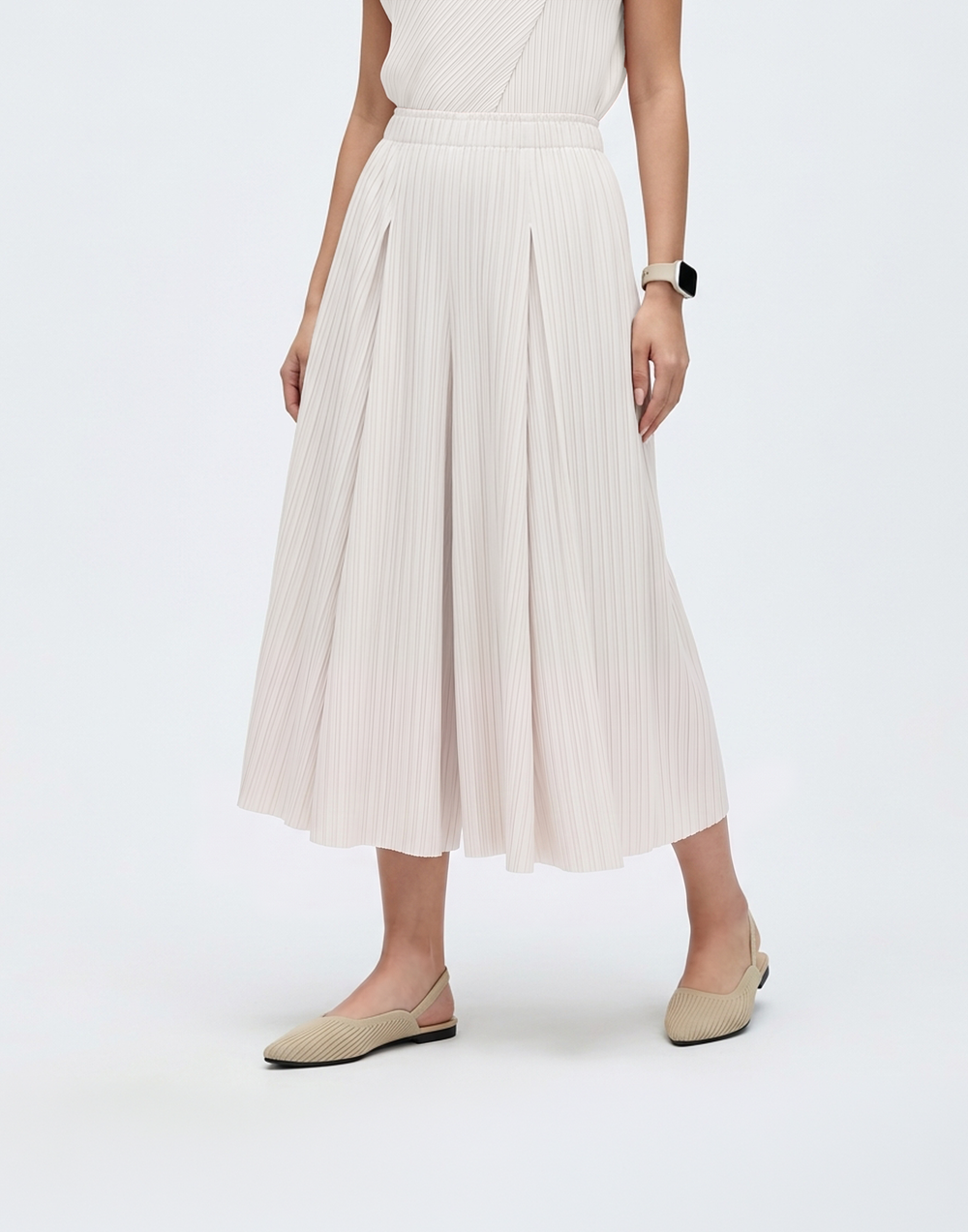 Wrinkle-Free, Cooling & Breathable Free Size Nelle Pants With Stretchy Waistband