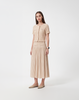 Wrinkle-Free, Cooling & Breathable Free Size Lit Pleated Set