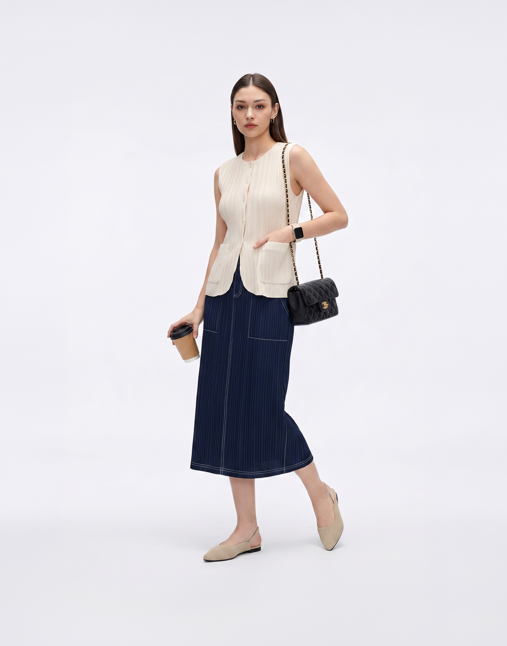 Wrinkle-Free, Cooling, Breathable Free Size Softline Skirt