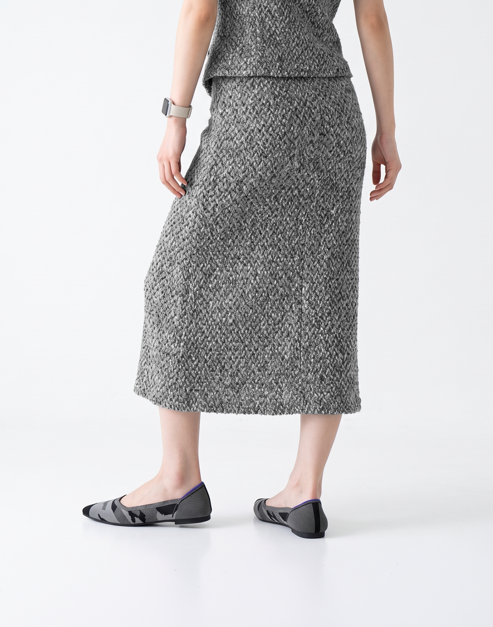Wrinkle-Free, Cooling & Breathable Free Size Valencia Skirt With Stretchy Waistband