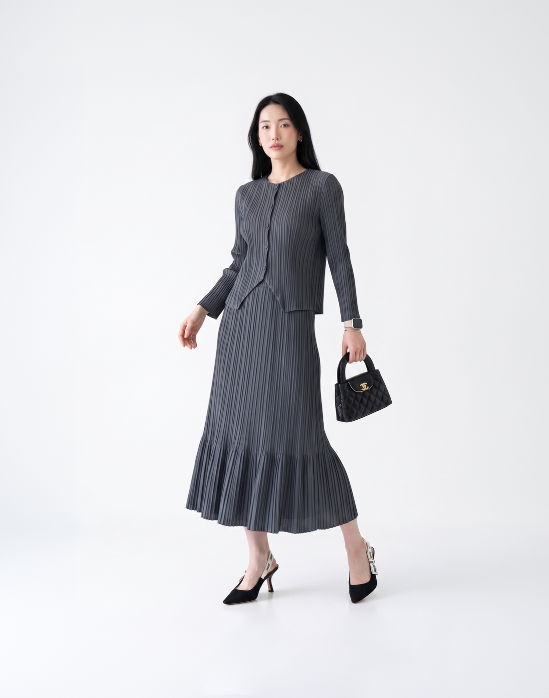 Wrinkle-Free, Cooling & Breathable Harmony Skirt With Stretchy Waistband