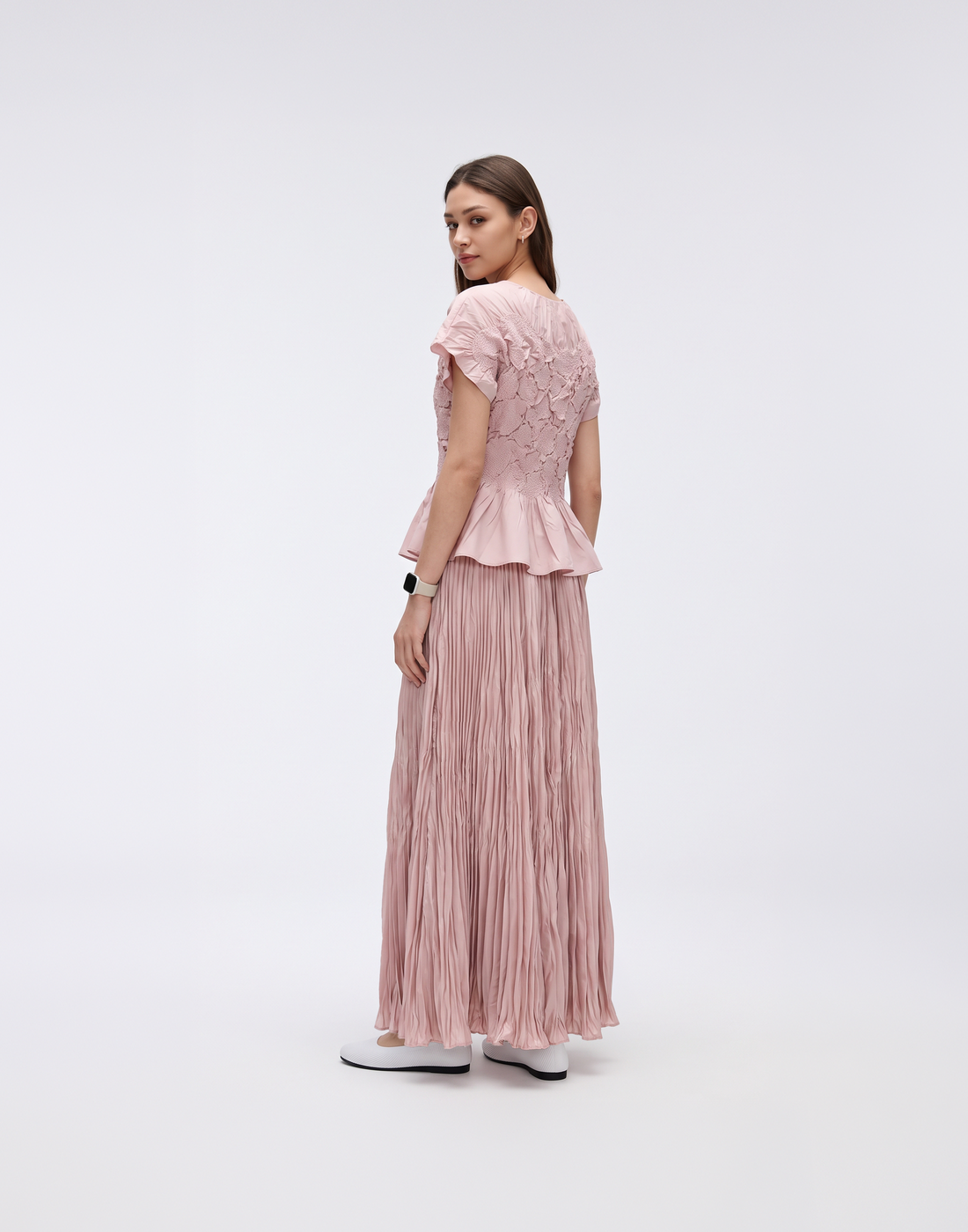 Wrinkle-Free, Cooling & Breathable Free Size Pleated Vienna Skirt