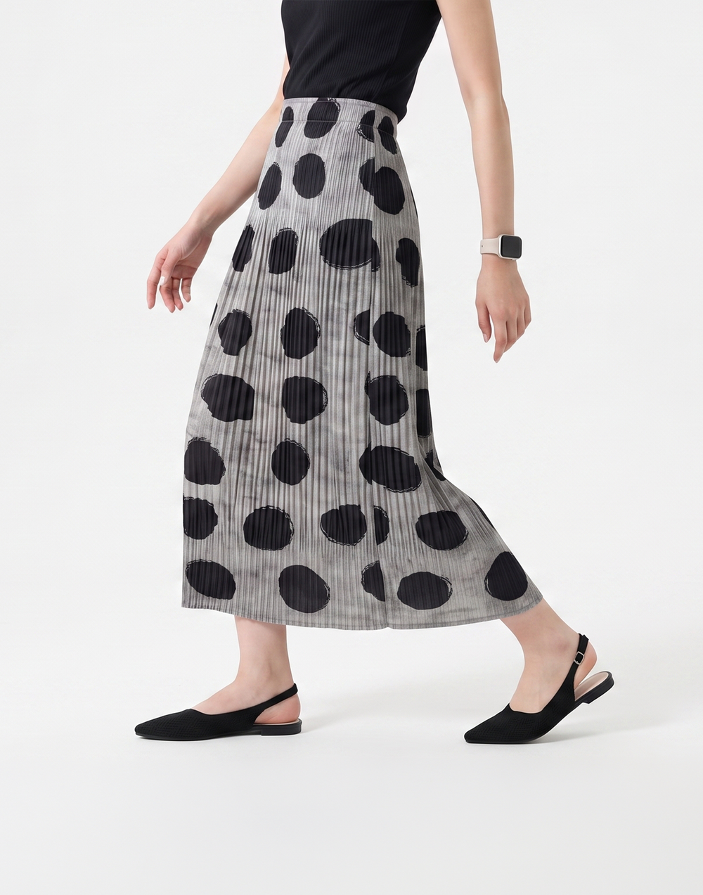 Wrinkle-Free, Cooling & Breathable Free Size Element Skirt With Stretchy Waistband