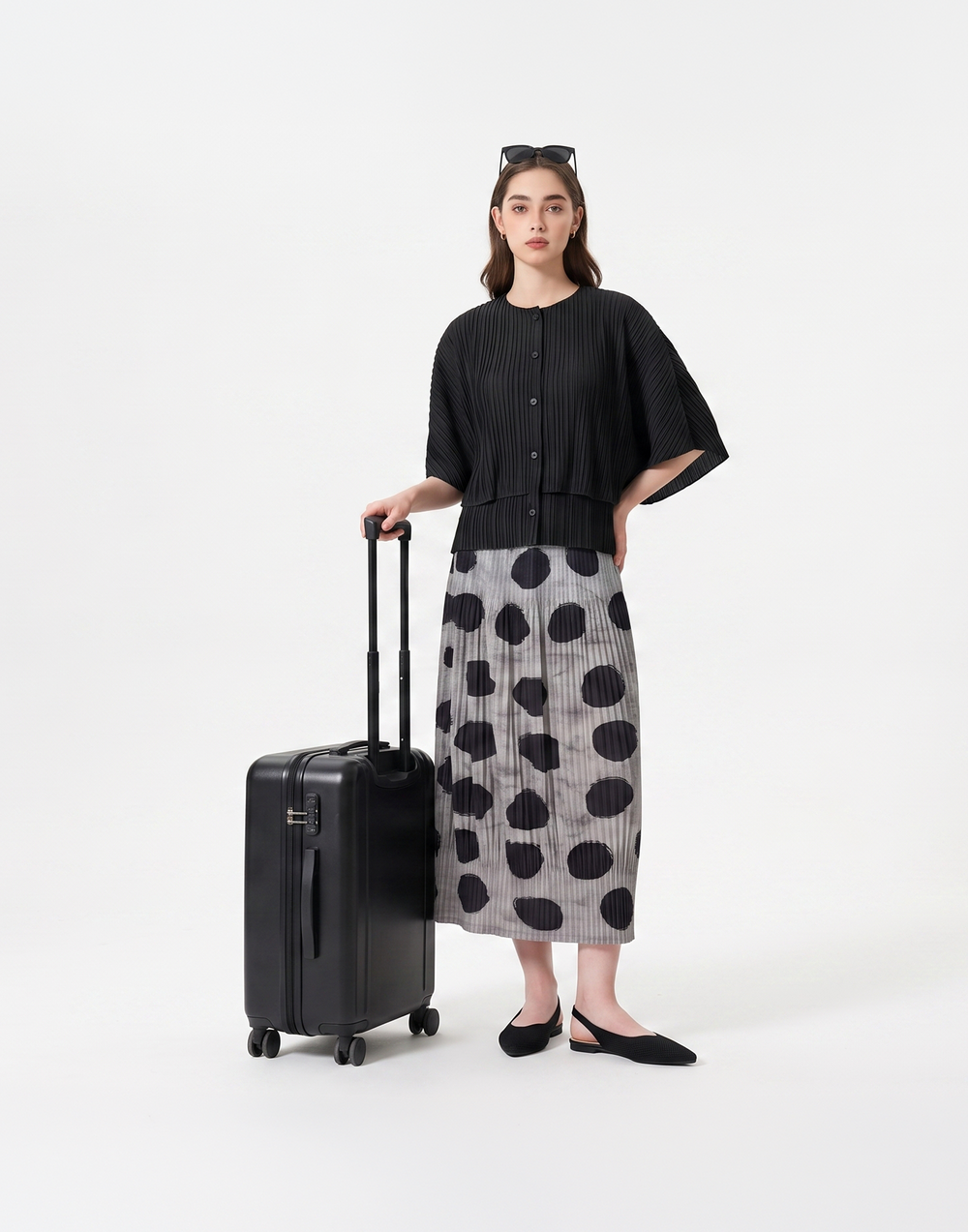 Wrinkle-Free, Cooling & Breathable Free Size Element Skirt With Stretchy Waistband