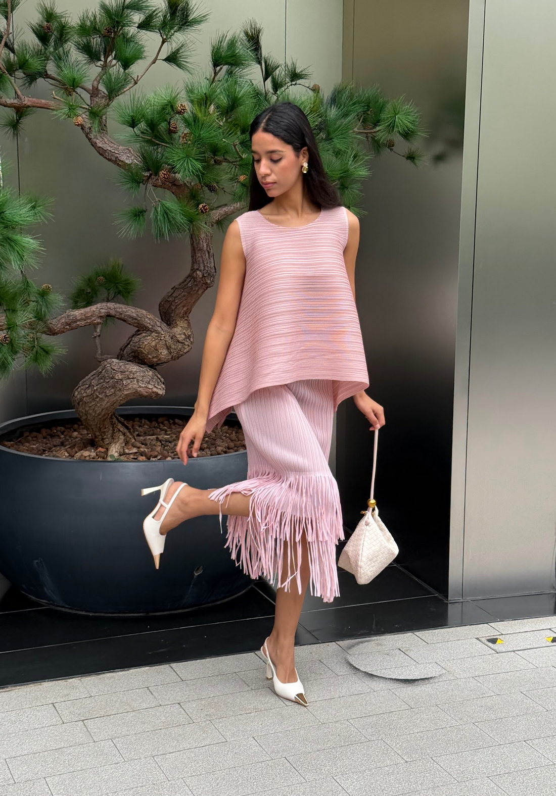 Cooling & Flattering Swirl Skirt With Elastic Waistband