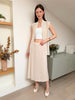 Wrinkle-Free Pleated Blossom Skirt With Stretchable Waistband (Free Size)