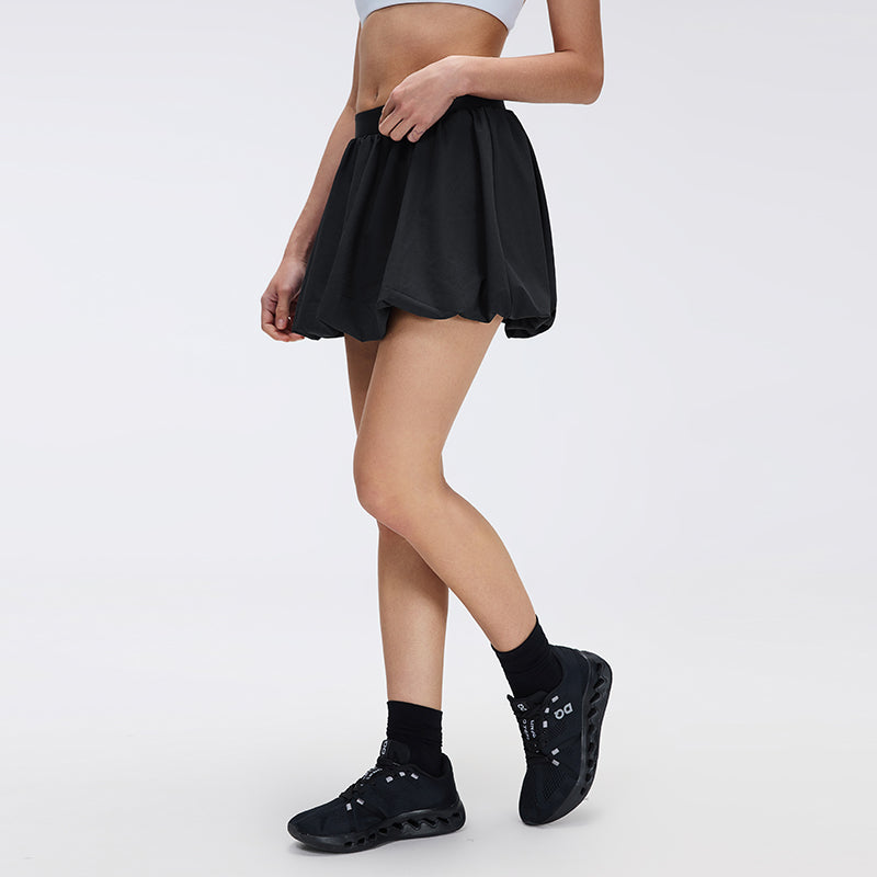 Buy 1, Get 1 Free - Breathable & Stretchy Puffer Skort With Inner Tights & Pockets