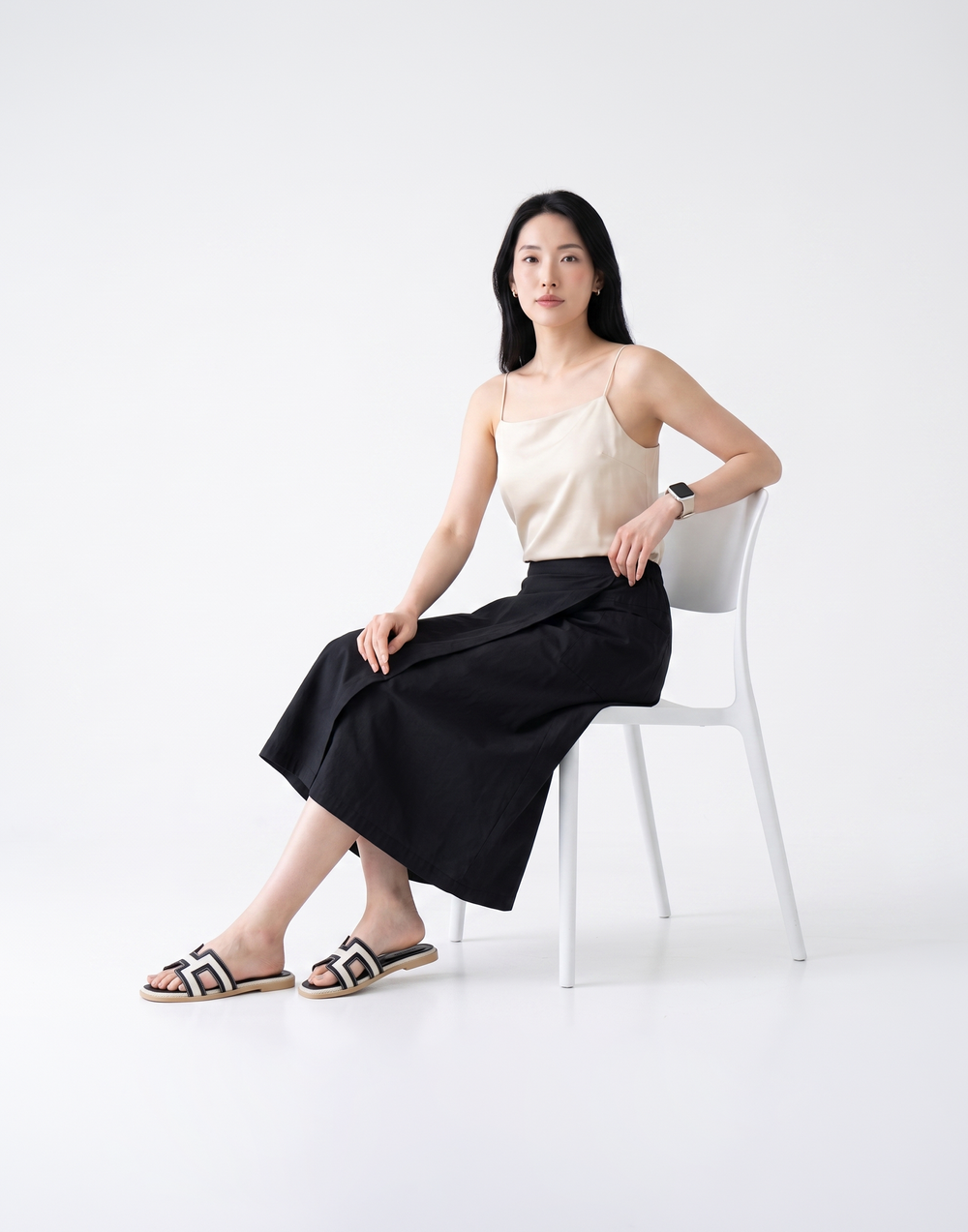 Cooling, Breathable & Stretchy Nomad Skirt With 2 Front Pockets & Elastic Waistband