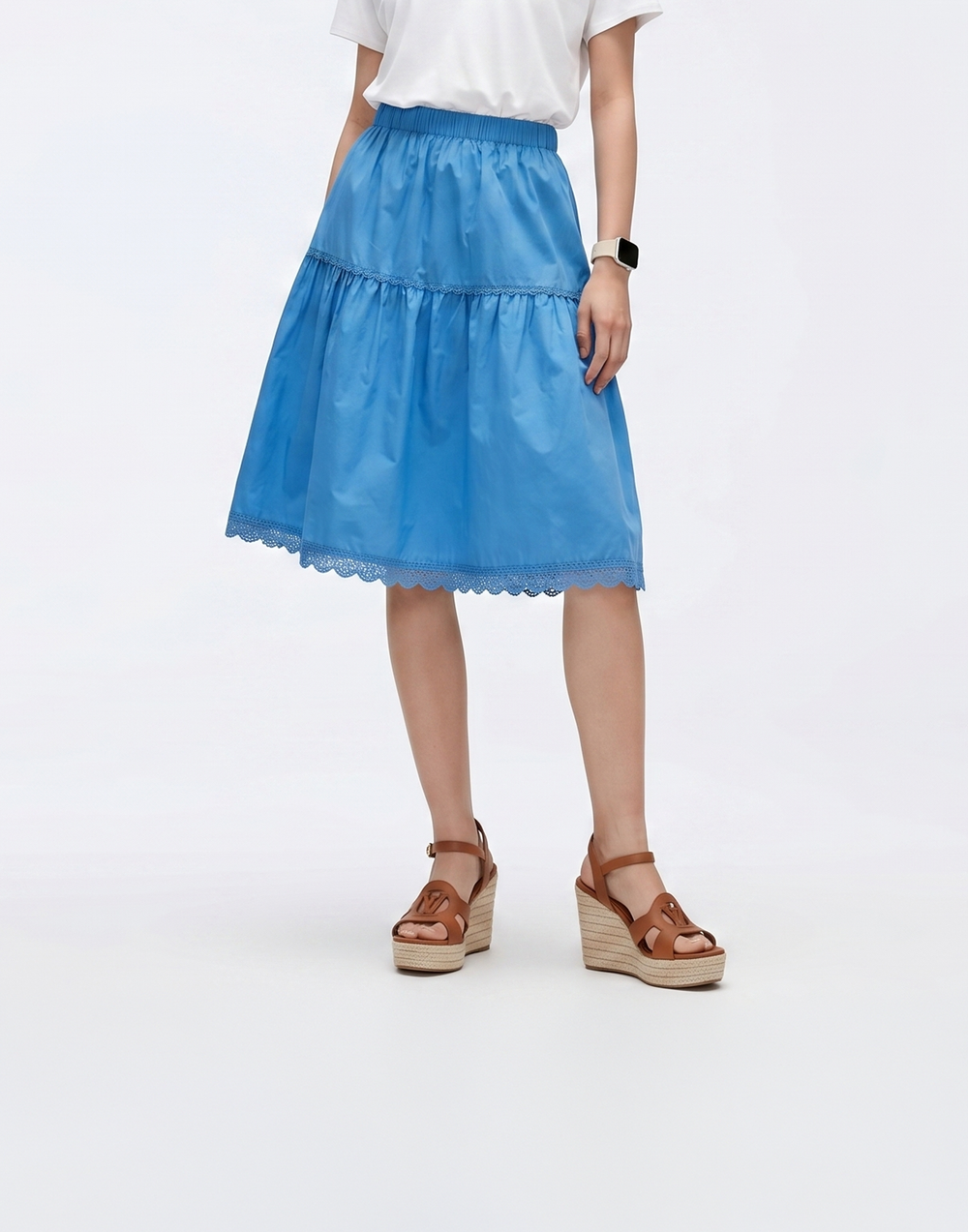Cooling, Breathable With Tummy Control Petal Tiered Skirt