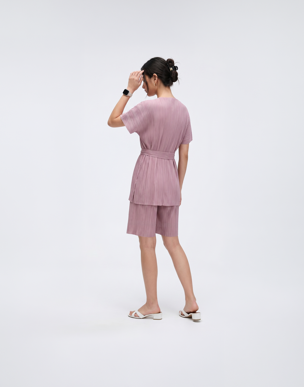 Wrinkle-Free, Free Size & Pleated Prestige Skort With Elastic Waistband