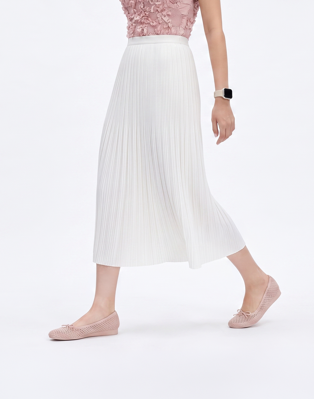 Wrinkle-Free, Cooling & Breathable Free Size Twirl Skirt With Stretchy Waistband