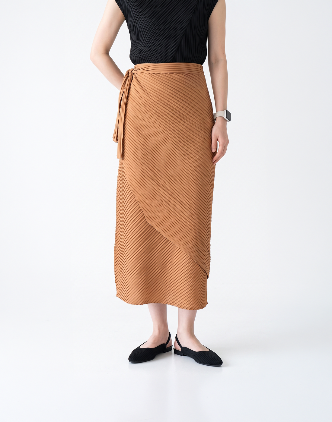 Wrinkle-Free, Cooling & Breathable Free Size Siena Skirt With Stretchy Waistband