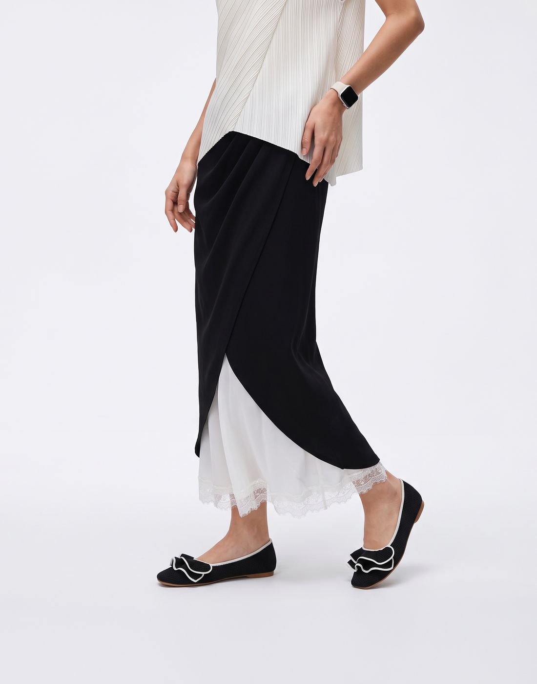 Soft & Stretchy Vogue Skirt With Elastic Waistband