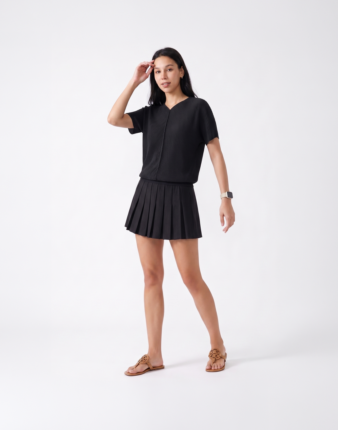 Buy 1, Get 1 Free - Cooling & Stretchy Baseline Skort With Stretchy Waistband & Inner Tights