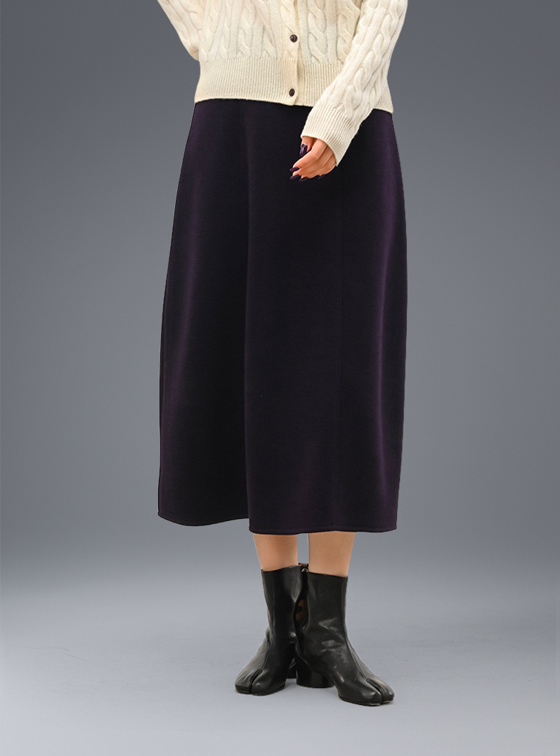 Buttery Soft Wool Winter Bliss Skirt With Stretchy Waistband