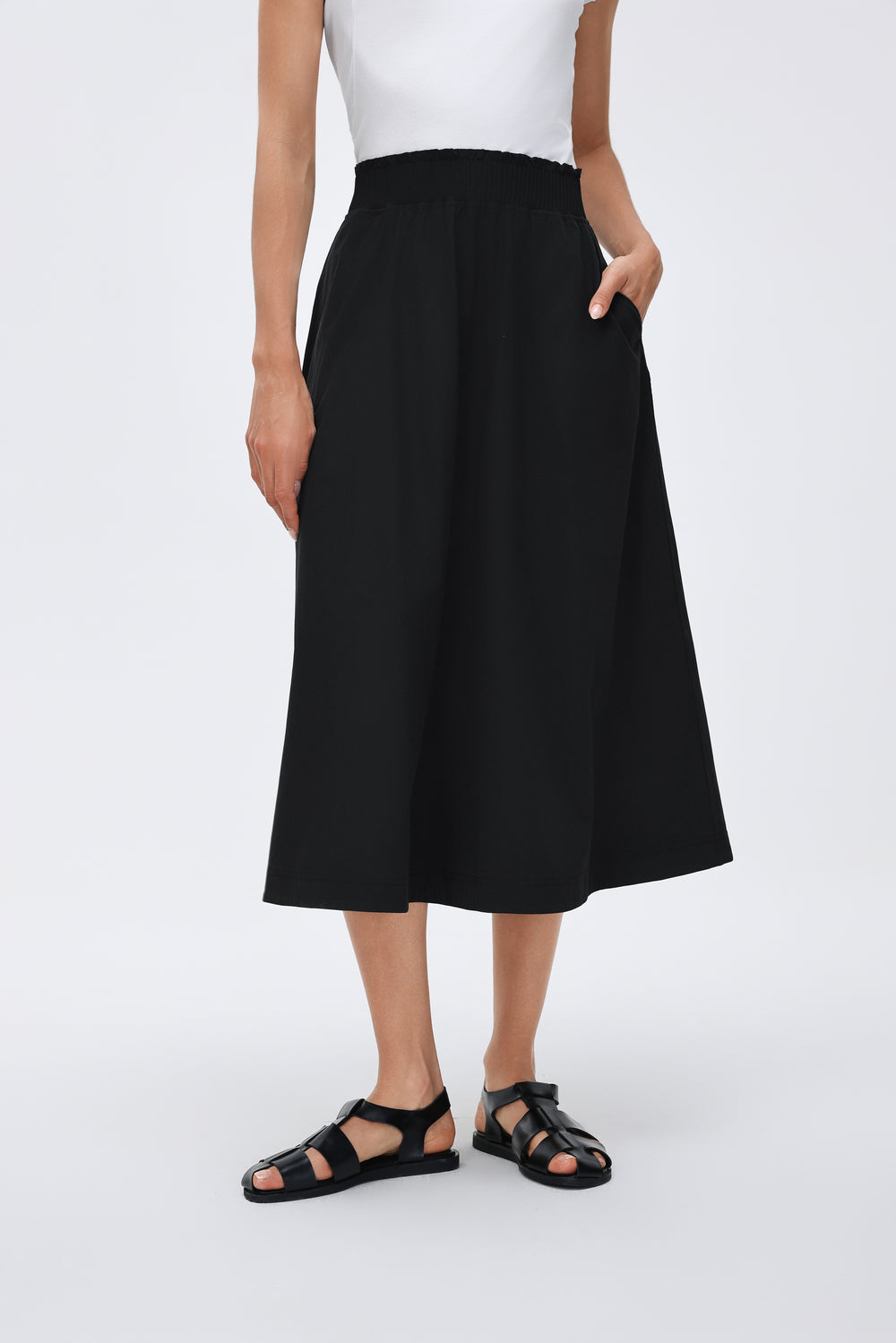 Wrinkle-Free, Cooling & Breathable Sunrise Skirt With Stretchable Waistband With Pockets