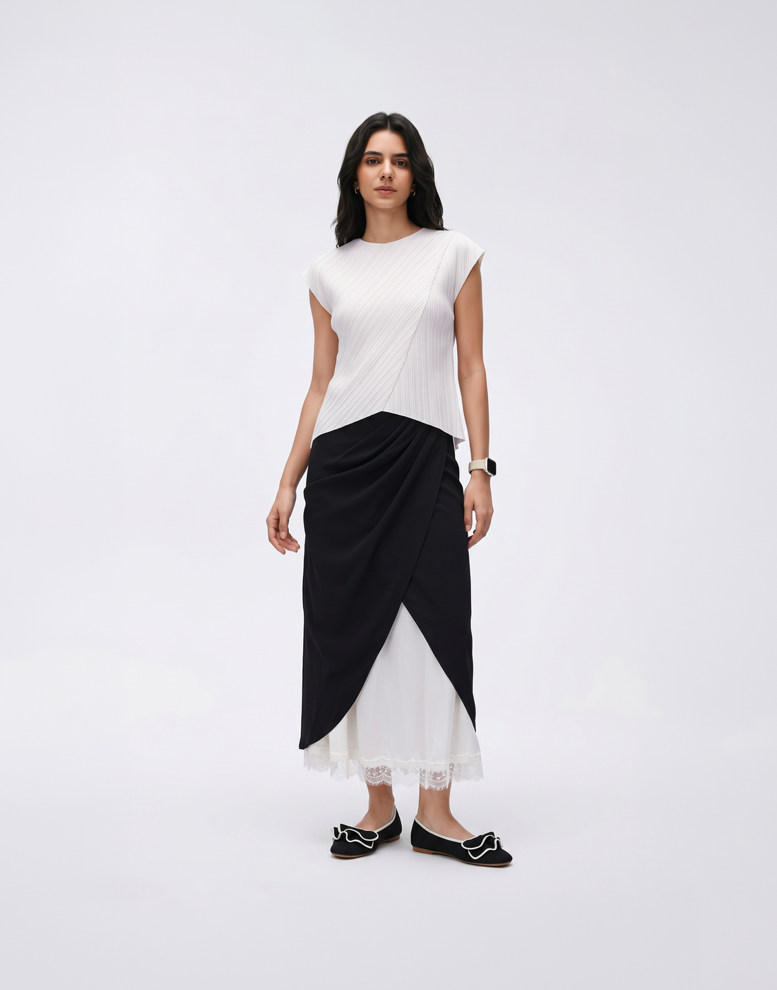Soft & Stretchy Vogue Skirt With Elastic Waistband