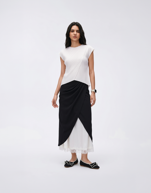 Soft & Stretchy Vogue Skirt With Elastic Waistband