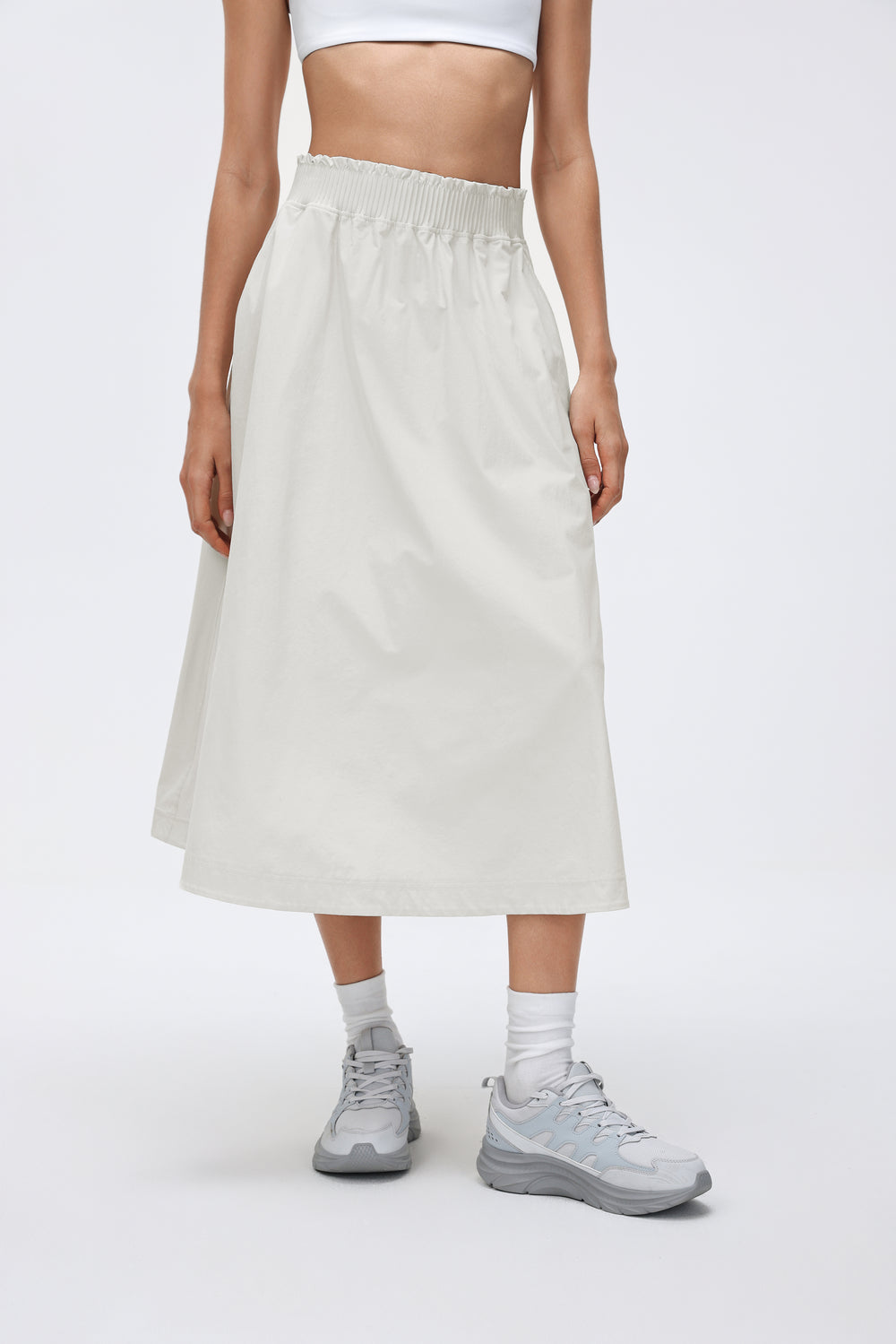 Wrinkle-Free, Cooling & Breathable Sunrise Skirt With Stretchable Waistband With Pockets