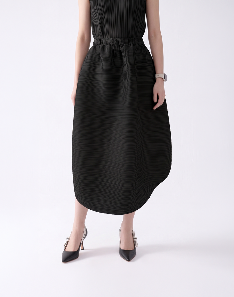 Wrinkle-Free, Cooling & Breathable Free Size With Stretchy Waistband Float Skirt