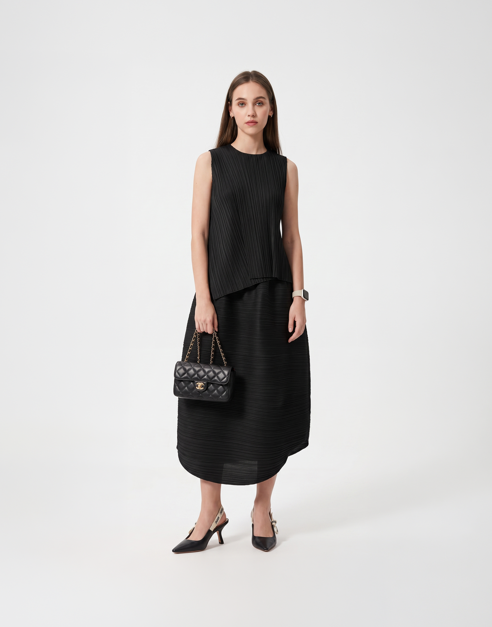 Wrinkle-Free, Cooling & Breathable Free Size With Stretchy Waistband Float Skirt