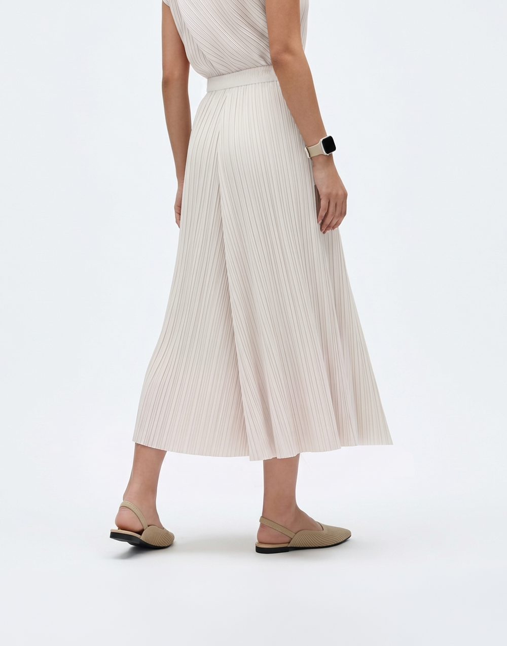 Wrinkle-Free, Cooling & Breathable Free Size Nelle Pants With Stretchy Waistband