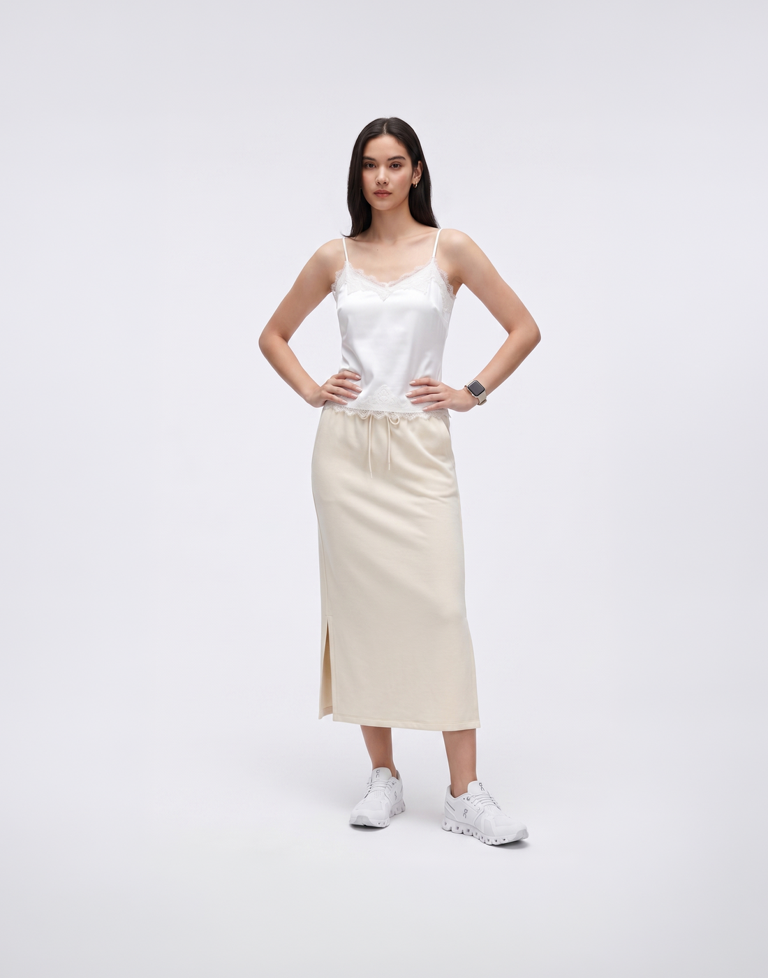Cooling, Breathable & Buttery Soft Deluxe Skirt With Stretchable Waistband & Pockets