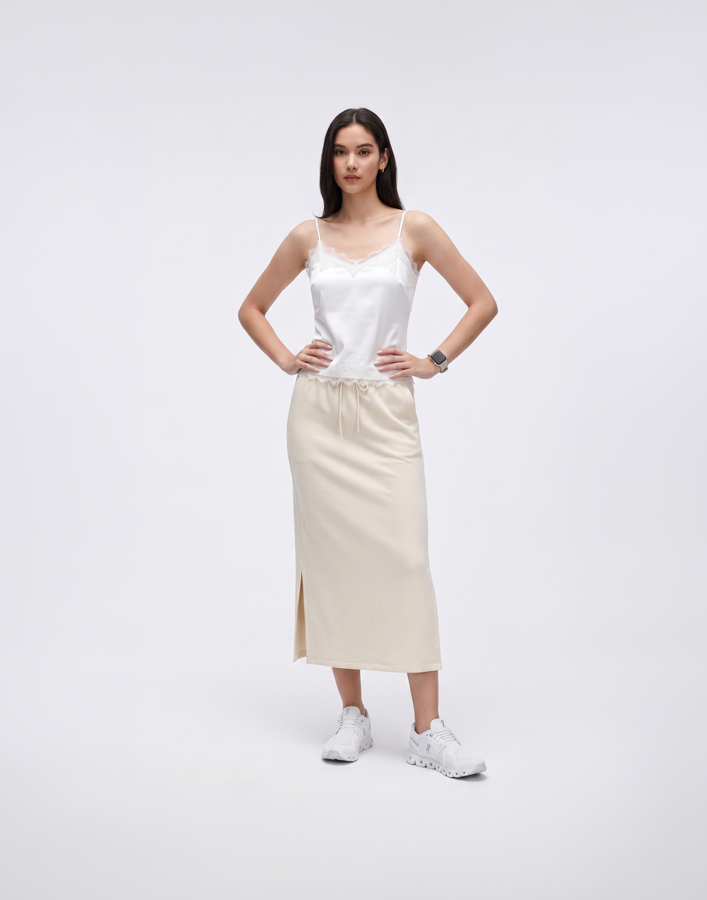 Buy 1, Get 1 Free - Cooling, Breathable & Buttery Soft Deluxe Skirt With Stretchable Waistband & Pockets