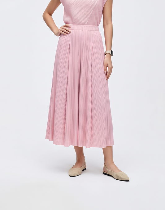 Wrinkle-Free, Cooling & Breathable Free Size Nelle Pants With Stretchy Waistband