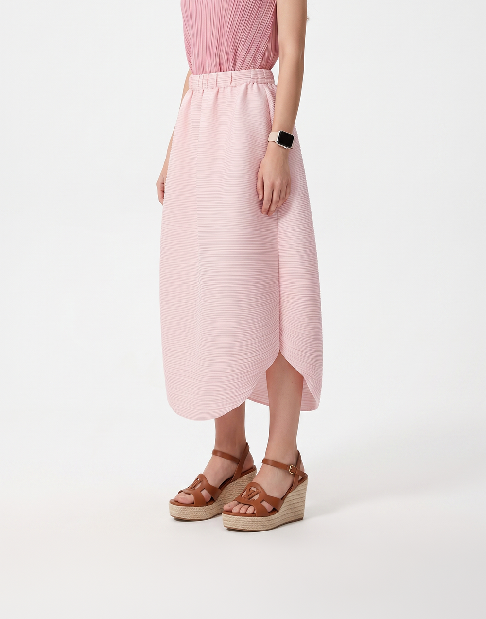 Wrinkle-Free, Cooling & Breathable Free Size With Stretchy Waistband Float Skirt