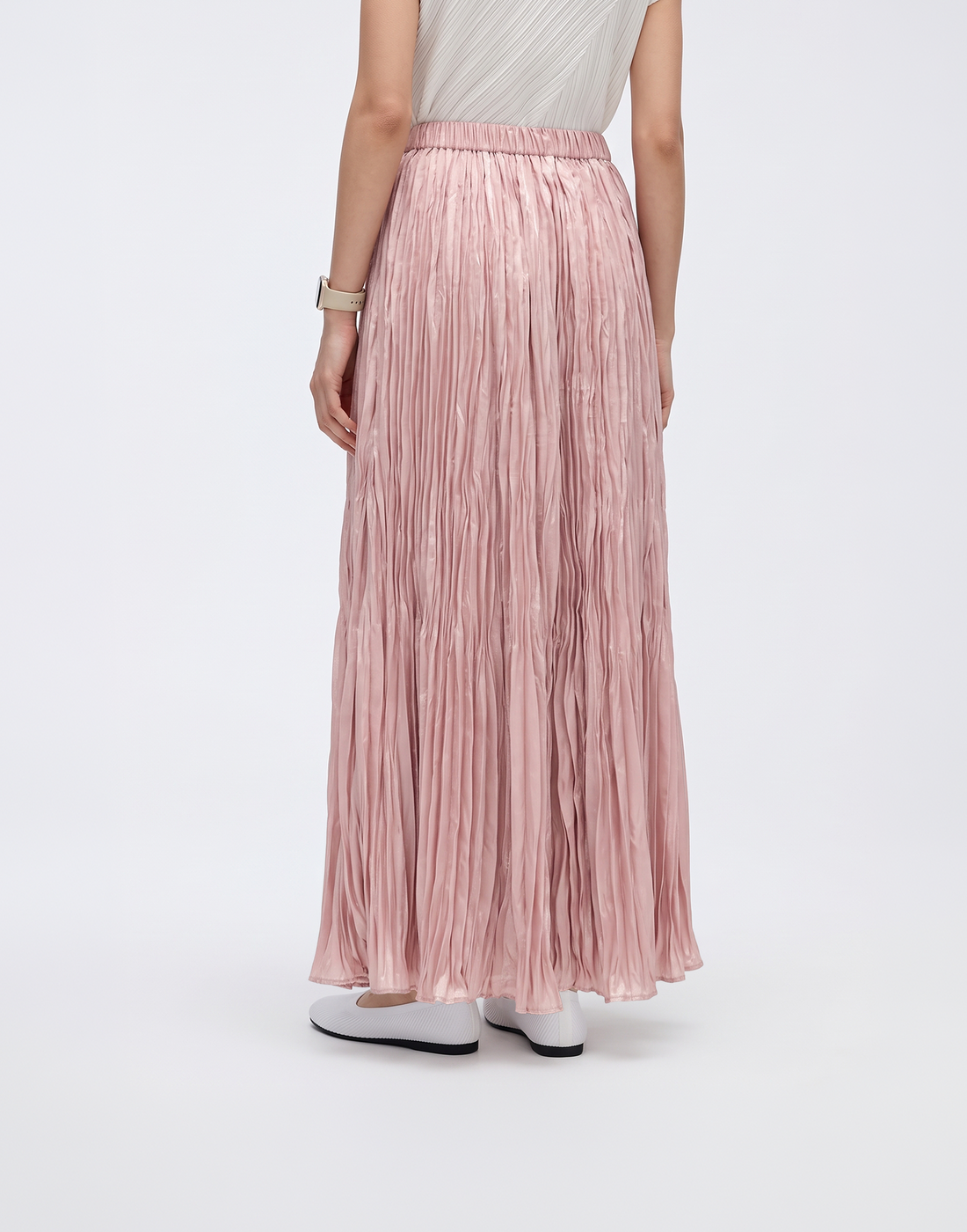 Wrinkle-Free, Cooling & Breathable Free Size Pleated Vienna Skirt