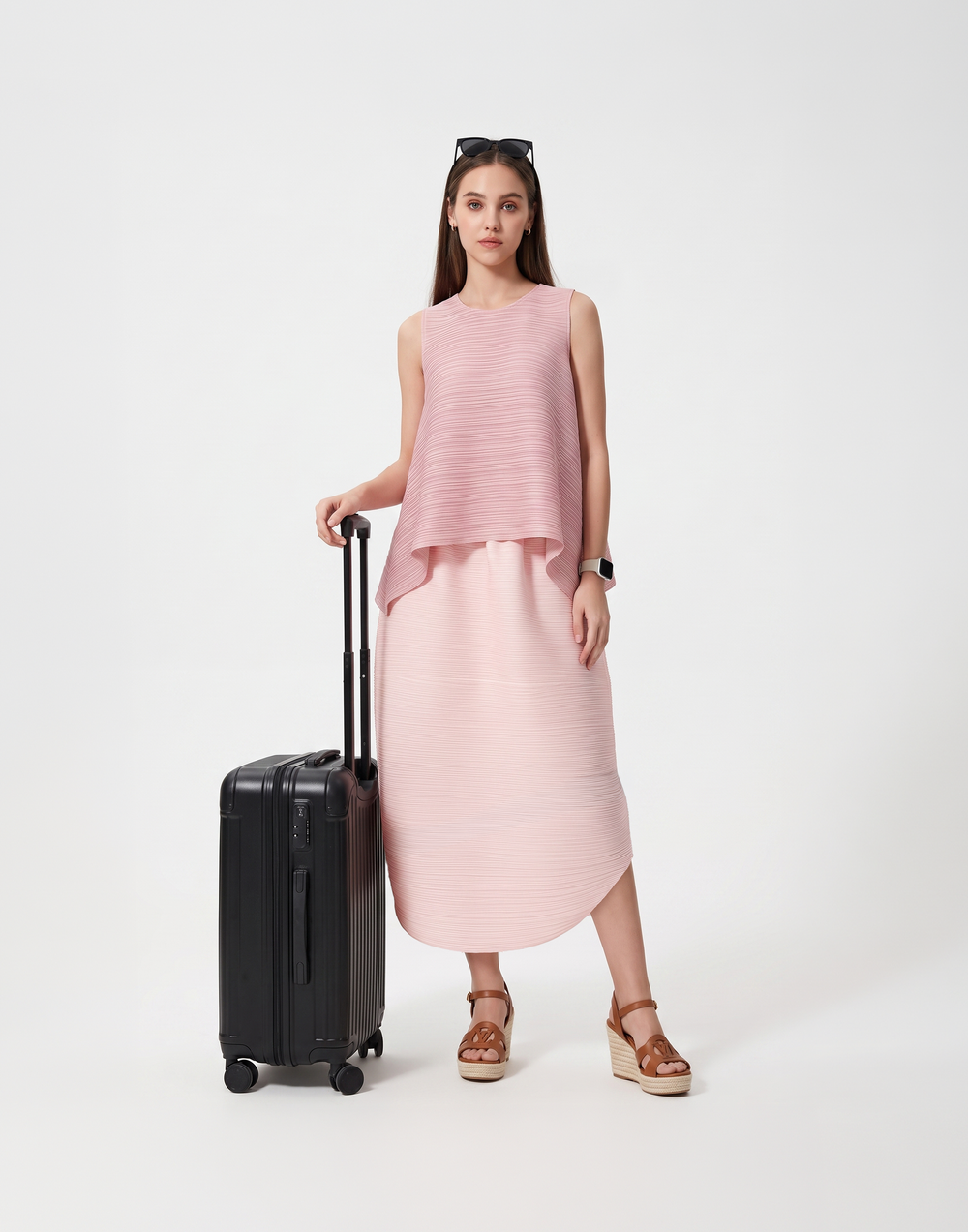 Wrinkle-Free, Cooling & Breathable Free Size With Stretchy Waistband Float Skirt