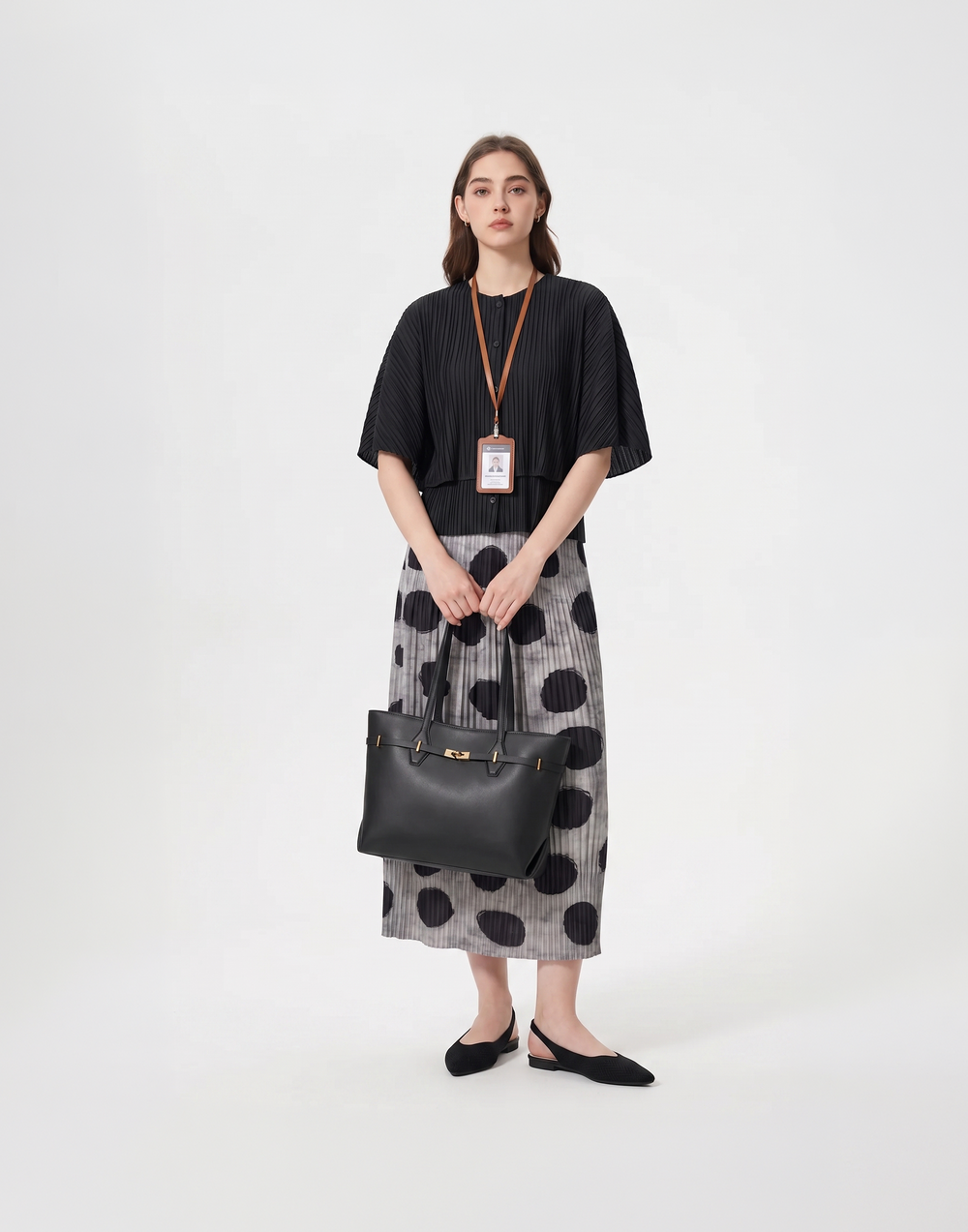 Wrinkle-Free, Cooling & Breathable Free Size Element Skirt With Stretchy Waistband