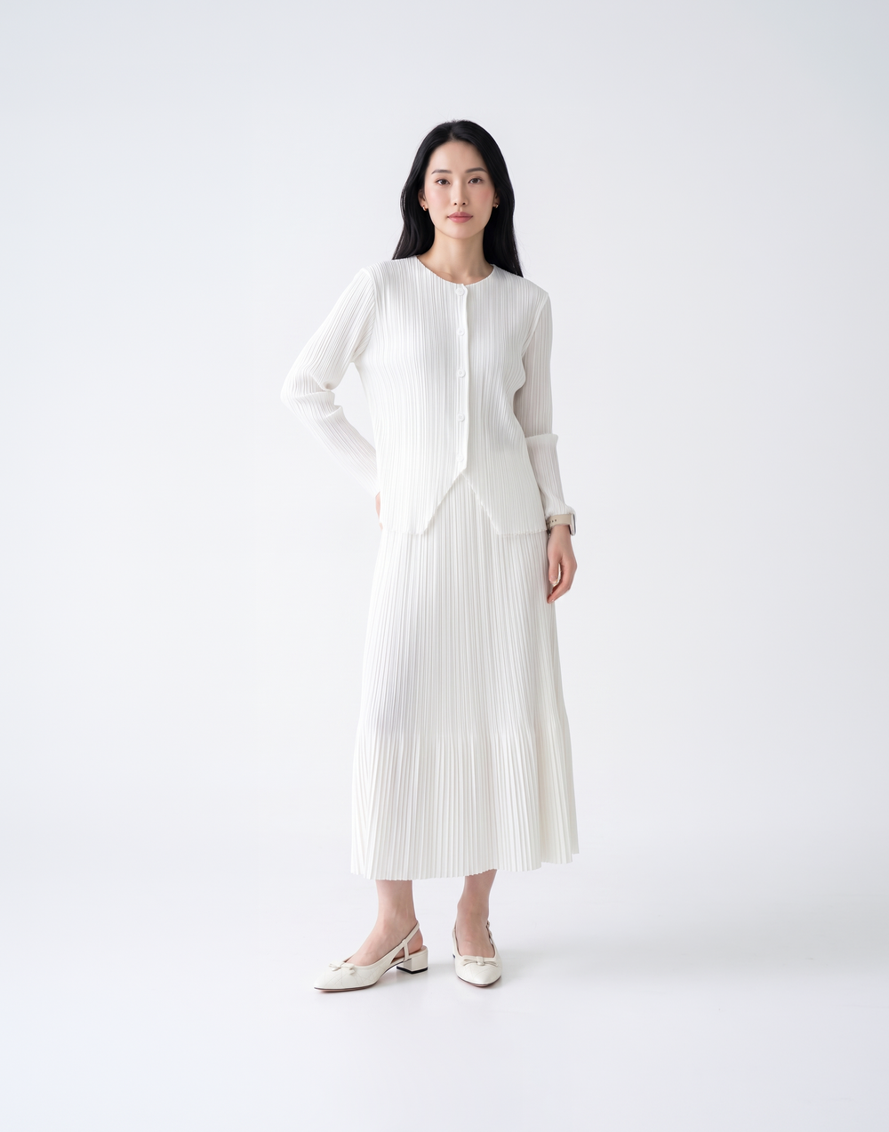 Wrinkle-Free, Cooling & Breathable Harmony Skirt With Stretchy Waistband