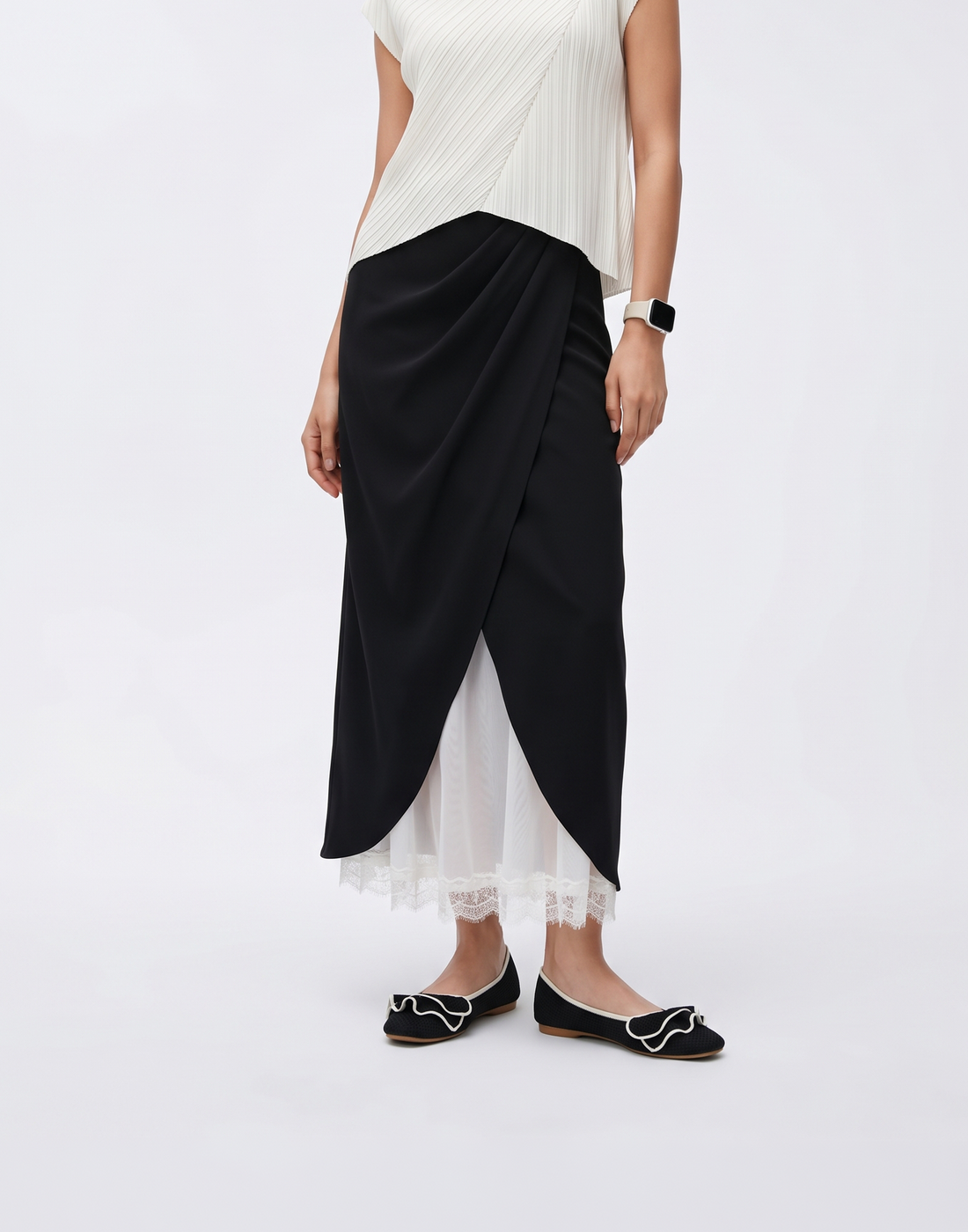 Soft & Stretchy Vogue Skirt With Elastic Waistband