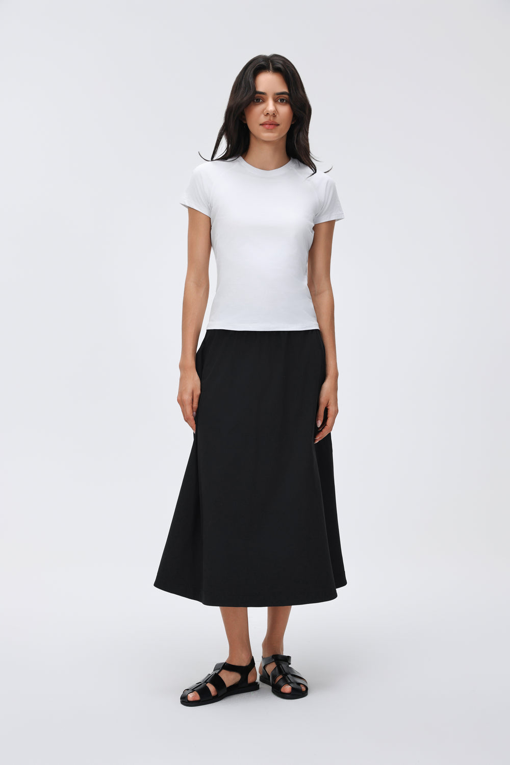 Wrinkle-Free, Cooling & Breathable Sunrise Skirt With Stretchable Waistband With Pockets