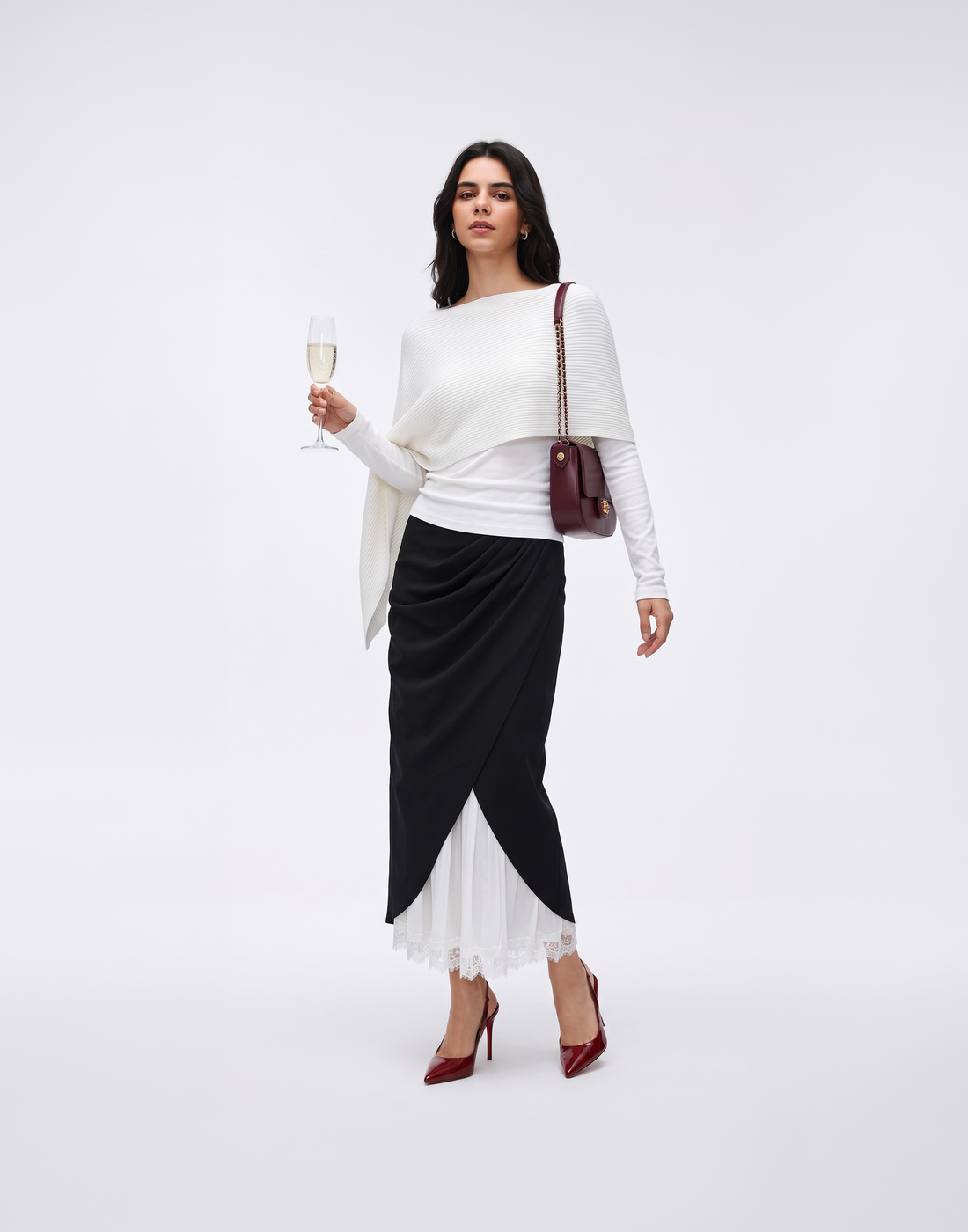 Soft & Stretchy Vogue Skirt With Elastic Waistband