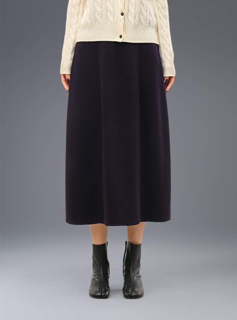 Buttery Soft Wool Winter Bliss Skirt With Stretchy Waistband