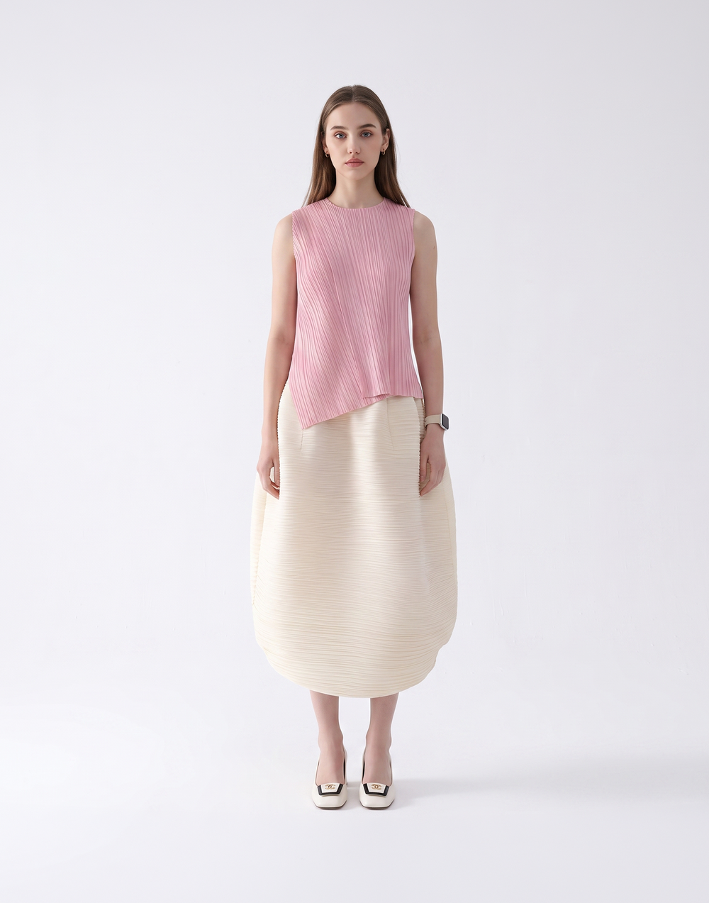 Wrinkle-Free, Cooling & Breathable Free Size With Stretchy Waistband Float Skirt