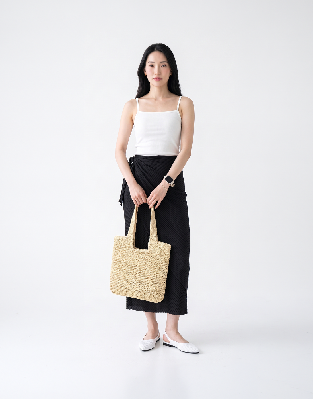 Wrinkle-Free, Cooling & Breathable Free Size Siena Skirt With Stretchy Waistband