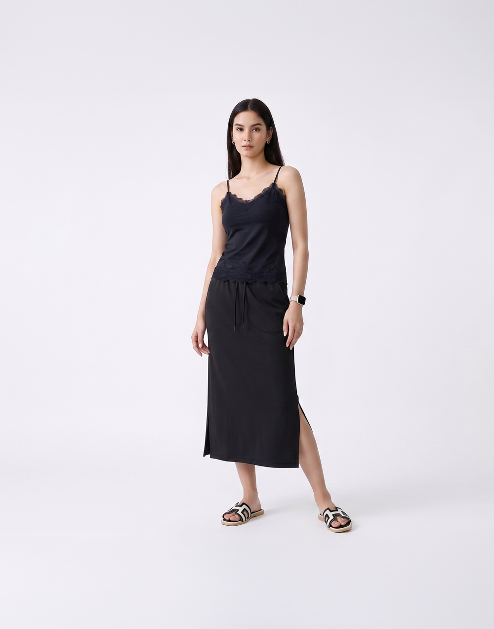 Buy 1, Get 1 Free - Cooling, Breathable & Buttery Soft Deluxe Skirt With Stretchable Waistband & Pockets