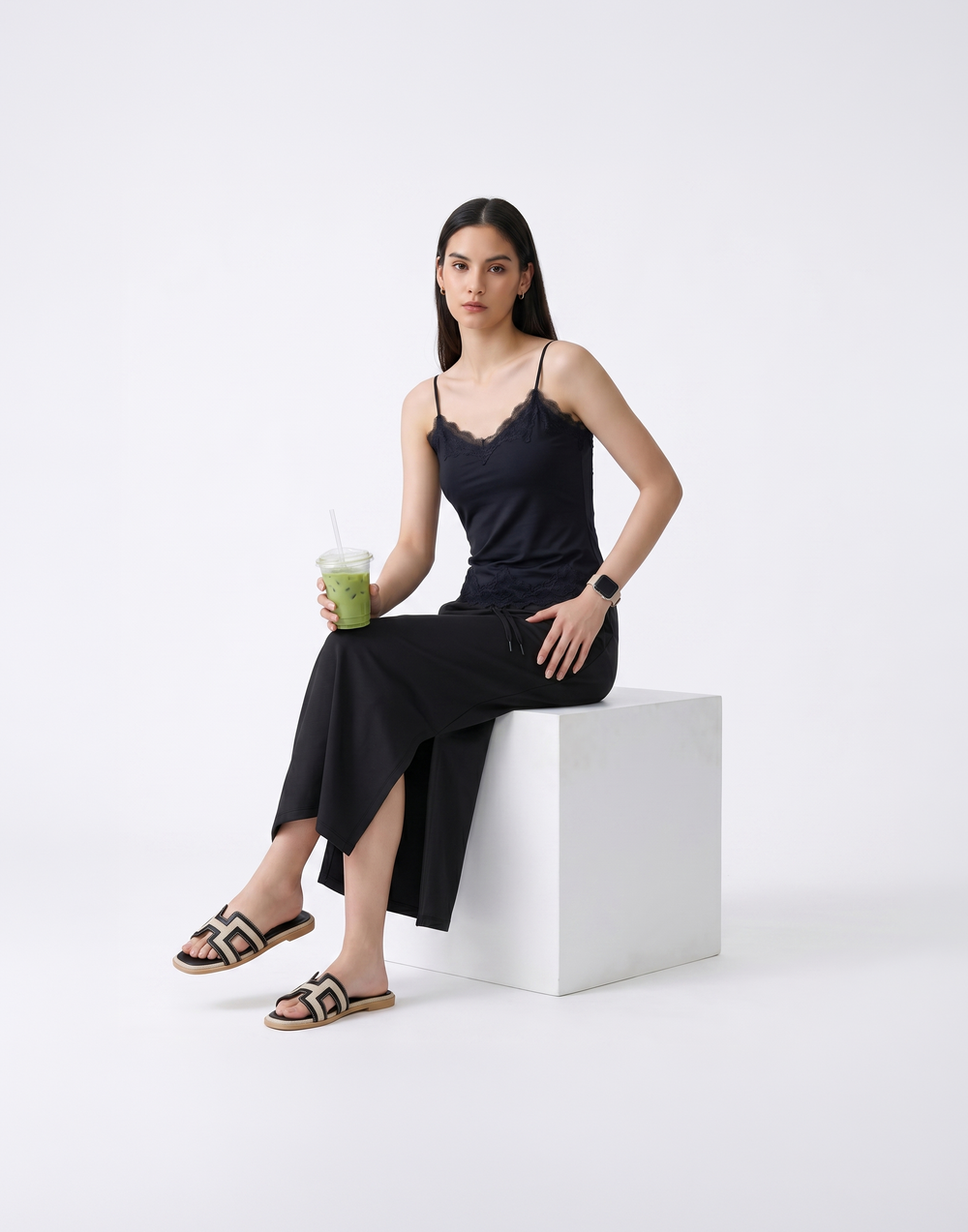 Buy 1, Get 1 Free - Cooling, Breathable & Buttery Soft Deluxe Skirt With Stretchable Waistband & Pockets