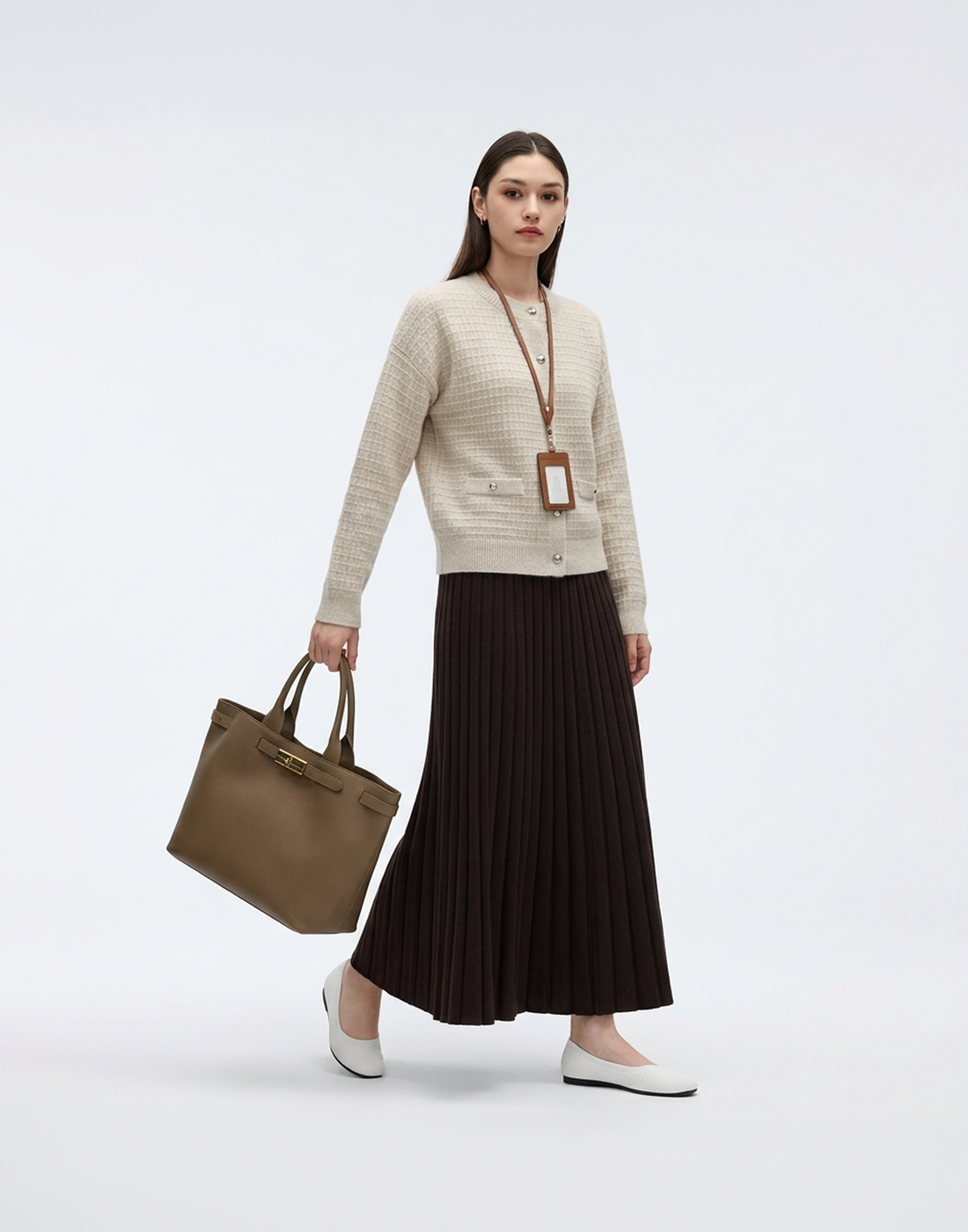 Buttery Soft, Warm & Free Size Nordic Pleated Skirt With Stretchy Waistband