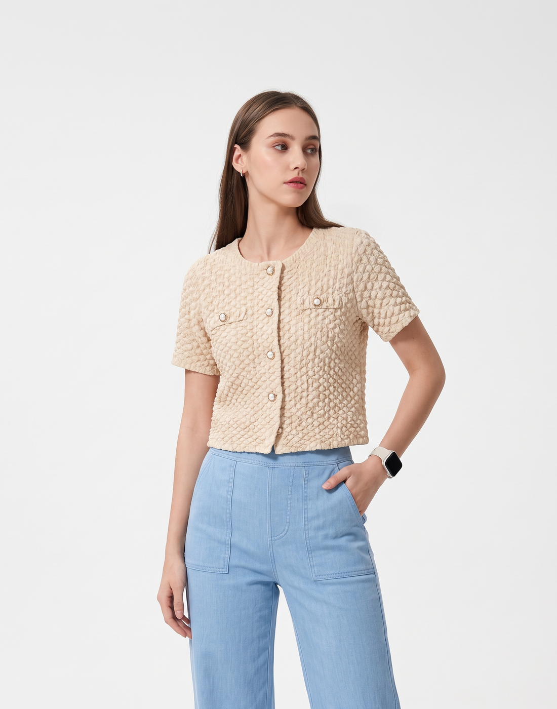 Wrinkle-Free, Cooling & Breathable Free Size Lit Pleated Set